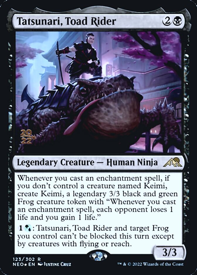 Tatsunari, Toad Rider [Kamigawa: Neon Dynasty Prerelease Promos] | Mega City Incorporated