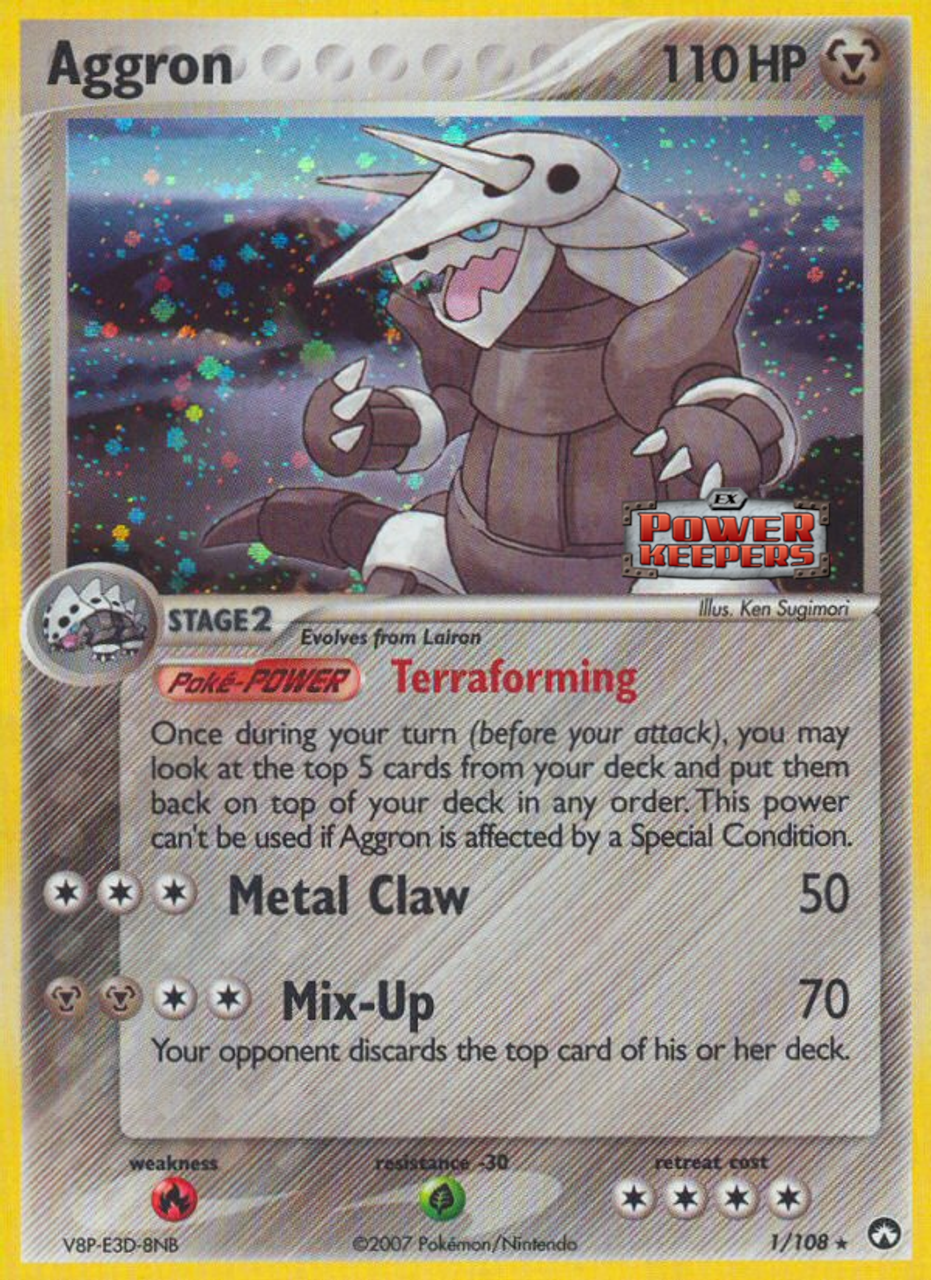 Aggron (1/108) (Stamped) [EX: Power Keepers] | Mega City Incorporated