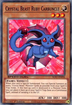 Crystal Beast Ruby Carbuncle [SGX1-ENF04] Common | Mega City Incorporated