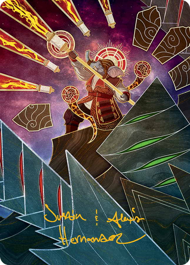 Quintorius, Loremaster Art Card (63) (Gold-Stamped Signature) [March of the Machine Art Series] | Mega City Incorporated