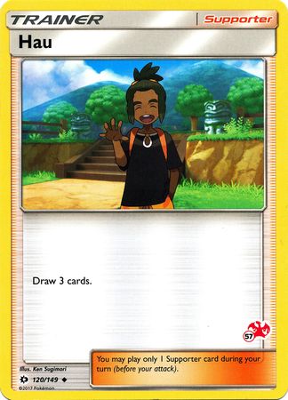 Hau (120/149) (Charizard Stamp #57) [Battle Academy 2020] | Mega City Incorporated