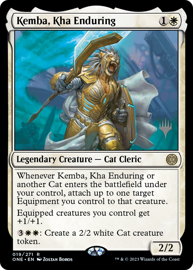 Kemba, Kha Enduring (Promo Pack) [Phyrexia: All Will Be One Promos] | Mega City Incorporated