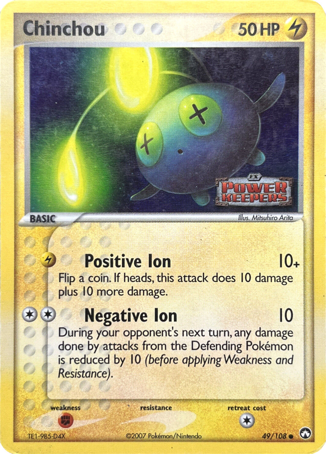 Chinchou (49/108) (Stamped) [EX: Power Keepers] | Mega City Incorporated