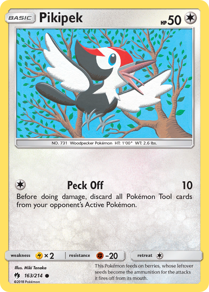 Pikipek (163/214) [Sun & Moon: Lost Thunder] | Mega City Incorporated