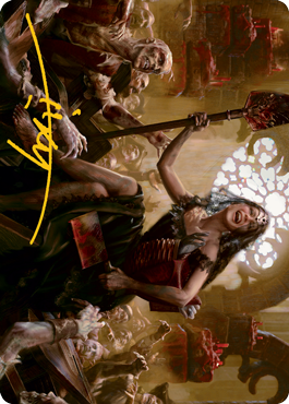 Gisa, Glorious Resurrector Art Card (Gold-Stamped Signature) [Innistrad: Midnight Hunt Art Series] | Mega City Incorporated