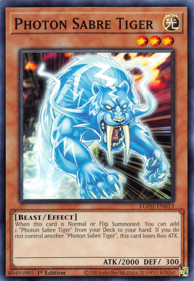 Photon Sabre Tiger [EGO1-EN013] Common | Mega City Incorporated