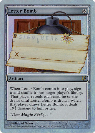 Letter Bomb (Alternate Foil) [Unhinged] | Mega City Incorporated