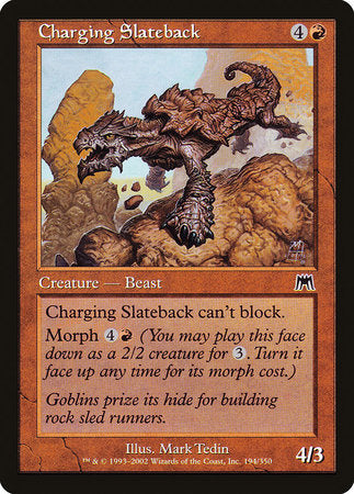Charging Slateback [Onslaught] | Mega City Incorporated