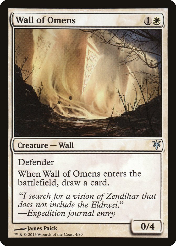 Wall of Omens [Duel Decks: Sorin vs. Tibalt] | Mega City Incorporated