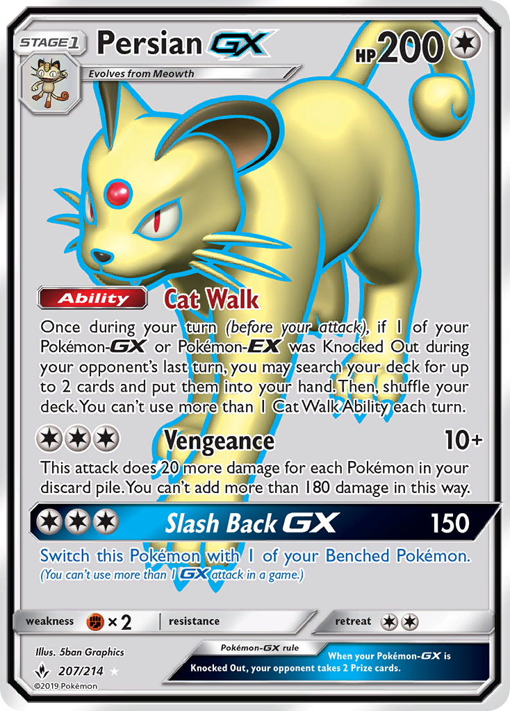 Persian GX (207/214) [Sun & Moon: Unbroken Bonds] | Mega City Incorporated