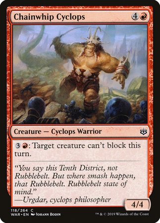 Chainwhip Cyclops [War of the Spark] | Mega City Incorporated