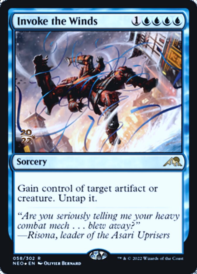 Invoke the Winds [Kamigawa: Neon Dynasty Prerelease Promos] | Mega City Incorporated