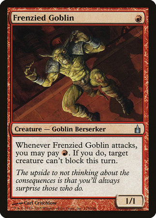 Frenzied Goblin [Ravnica: City of Guilds] | Mega City Incorporated