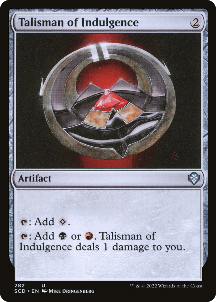 Talisman of Indulgence [Starter Commander Decks] | Mega City Incorporated