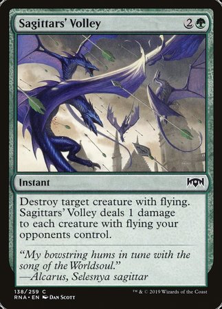 Sagittars' Volley [Ravnica Allegiance] | Mega City Incorporated