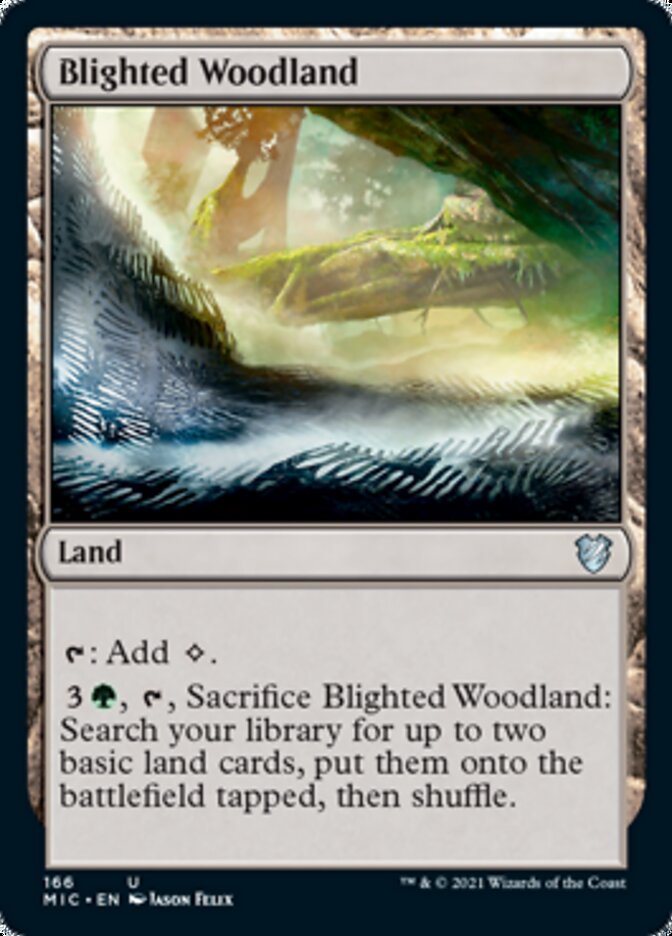 Blighted Woodland [Innistrad: Midnight Hunt Commander] | Mega City Incorporated