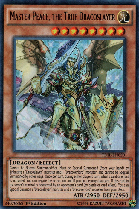 Master Peace, the True Dracoslayer [TDIL-EN020] Ultra Rare | Mega City Incorporated