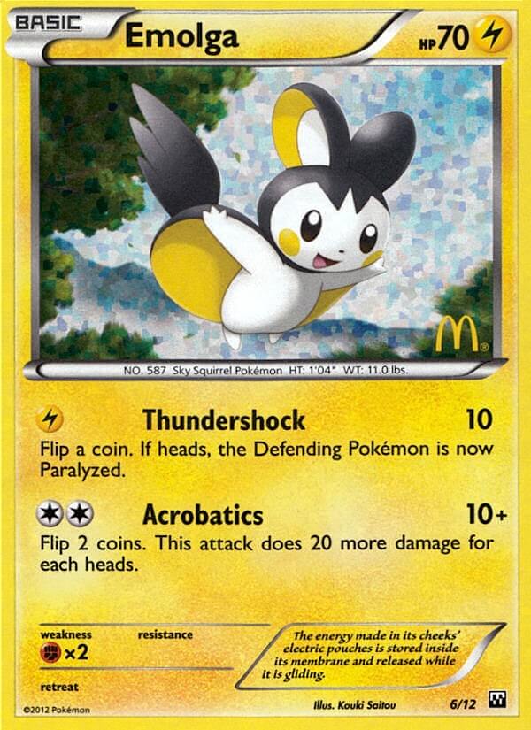 Emolga (6/12) [McDonald's Promos: 2012 Collection] | Mega City Incorporated