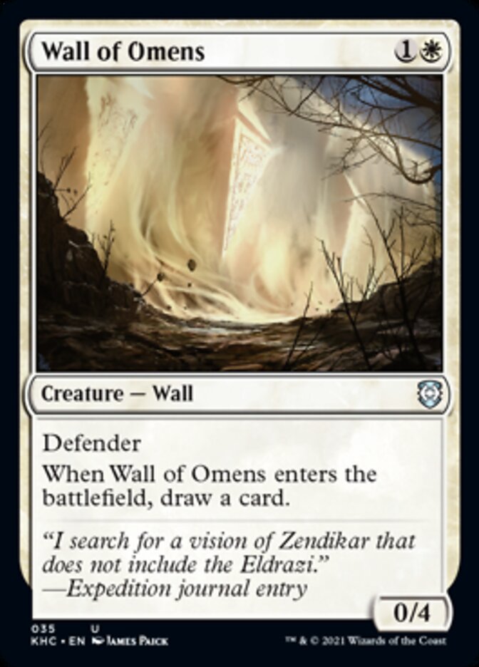 Wall of Omens [Kaldheim Commander] | Mega City Incorporated