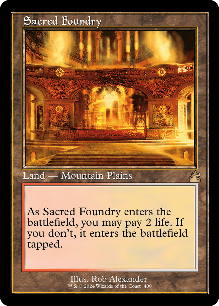 Sacred Foundry (Retro) [Ravnica Remastered] | Mega City Incorporated