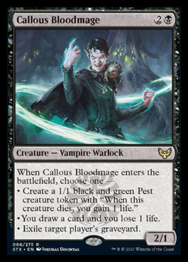 Callous Bloodmage [Strixhaven: School of Mages] | Mega City Incorporated