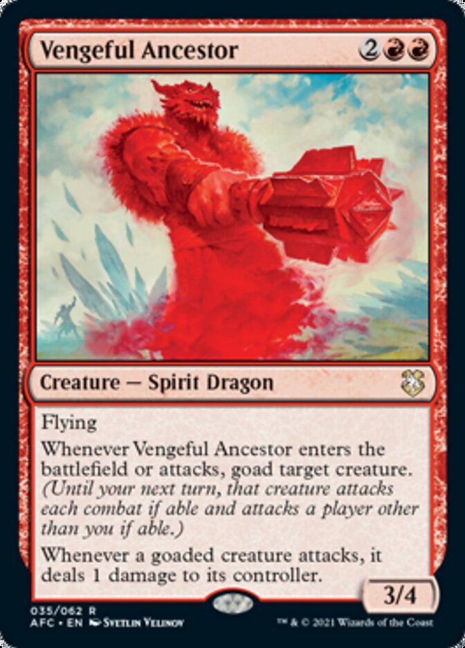 Vengeful Ancestor [Dungeons & Dragons: Adventures in the Forgotten Realms Commander] | Mega City Incorporated