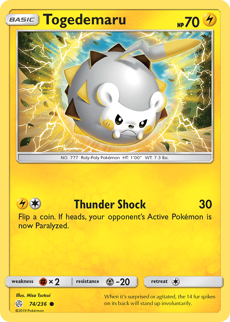 Togedemaru (74/236) [Sun & Moon: Cosmic Eclipse] | Mega City Incorporated