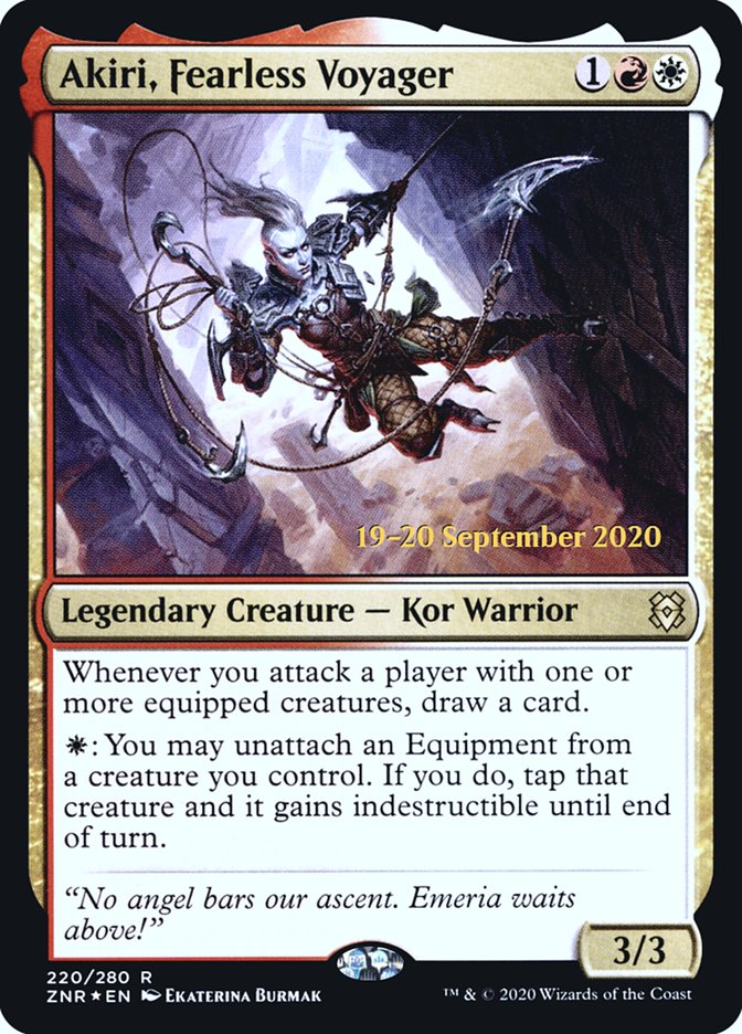 Akiri, Fearless Voyager  [Zendikar Rising Prerelease Promos] | Mega City Incorporated