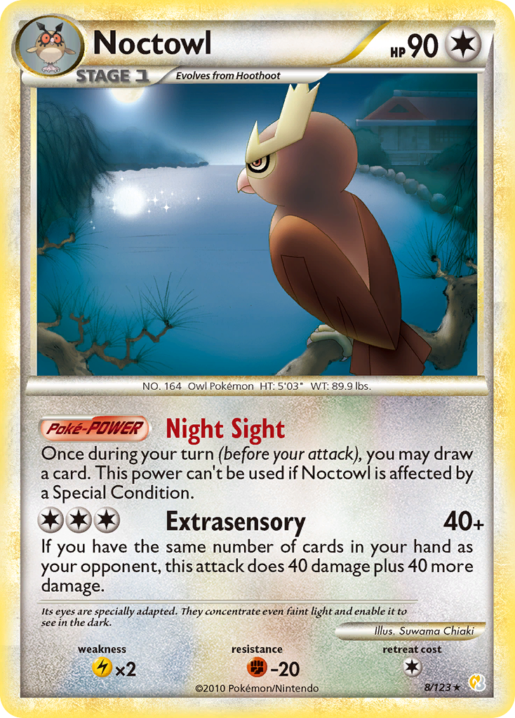 Noctowl (8/123) [HeartGold & SoulSilver: Base Set] | Mega City Incorporated