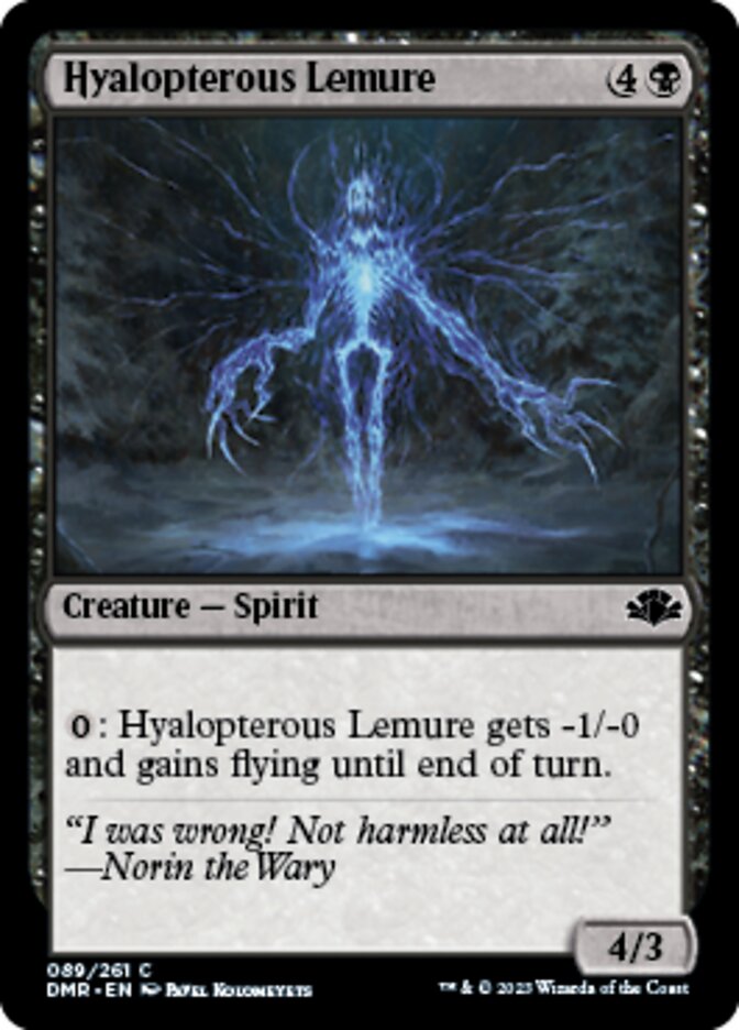 Hyalopterous Lemure [Dominaria Remastered] | Mega City Incorporated