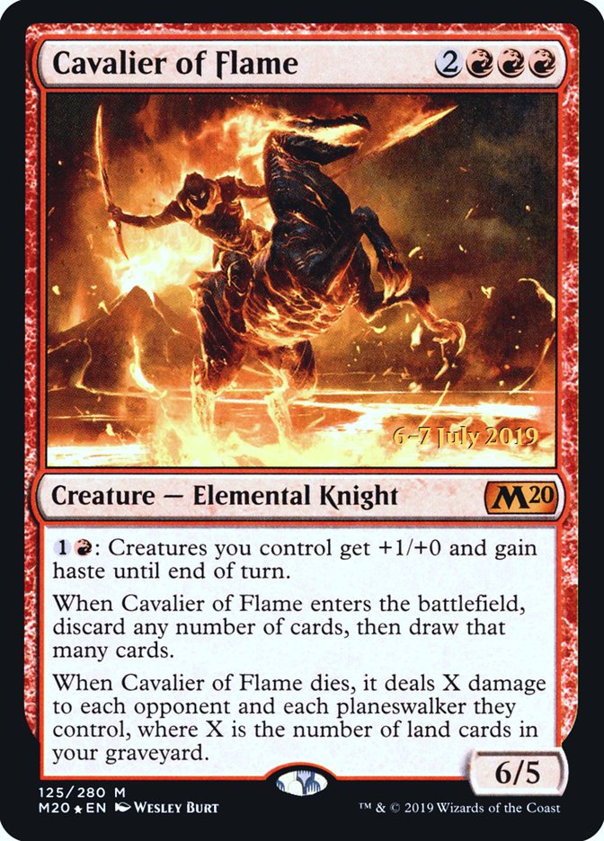 Cavalier of Flame  [Core Set 2020 Prerelease Promos] | Mega City Incorporated