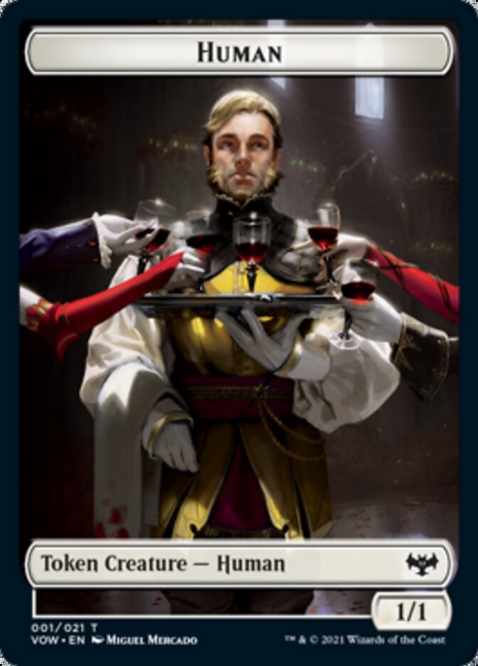 Human Token (001) [Innistrad: Crimson Vow Tokens] | Mega City Incorporated