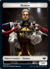 Human (001) // Vampire (007) Double-sided Token [Innistrad: Crimson Vow Tokens] | Mega City Incorporated