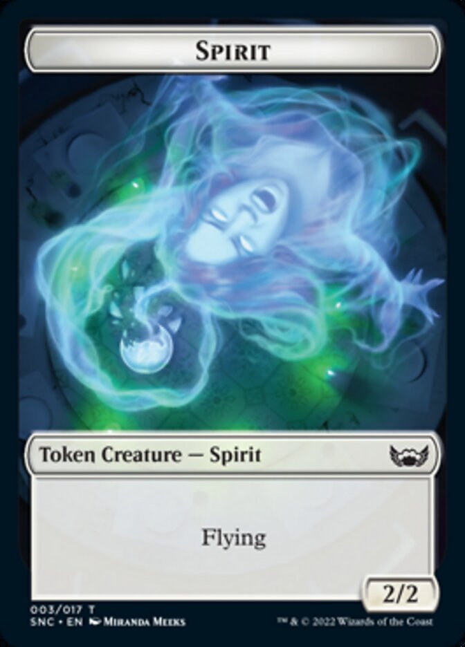 Spirit Token [Streets of New Capenna Tokens] | Mega City Incorporated