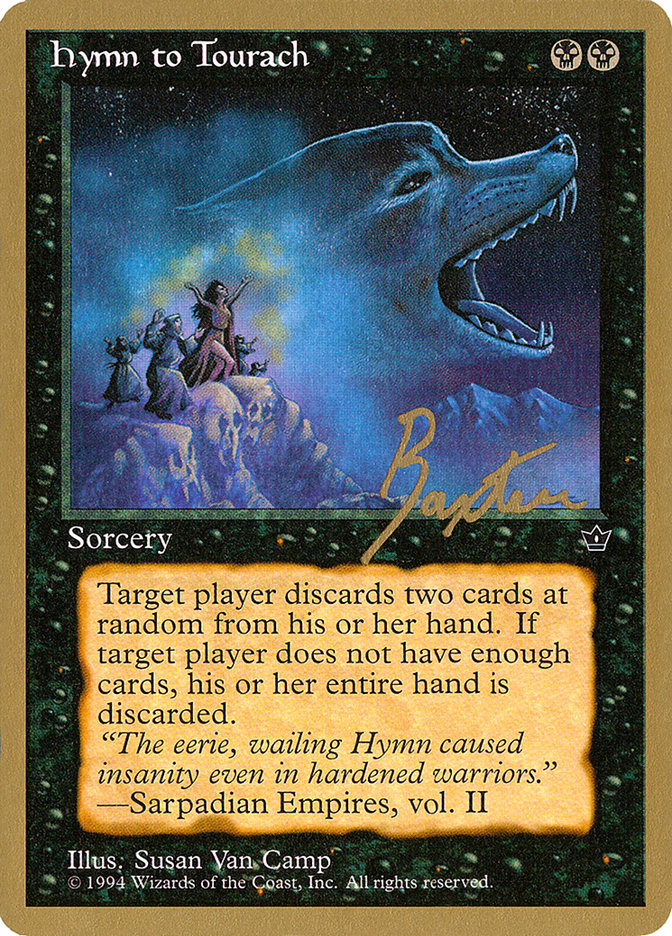 Hymn to Tourach (Wolf) (George Baxter) [Pro Tour Collector Set] | Mega City Incorporated