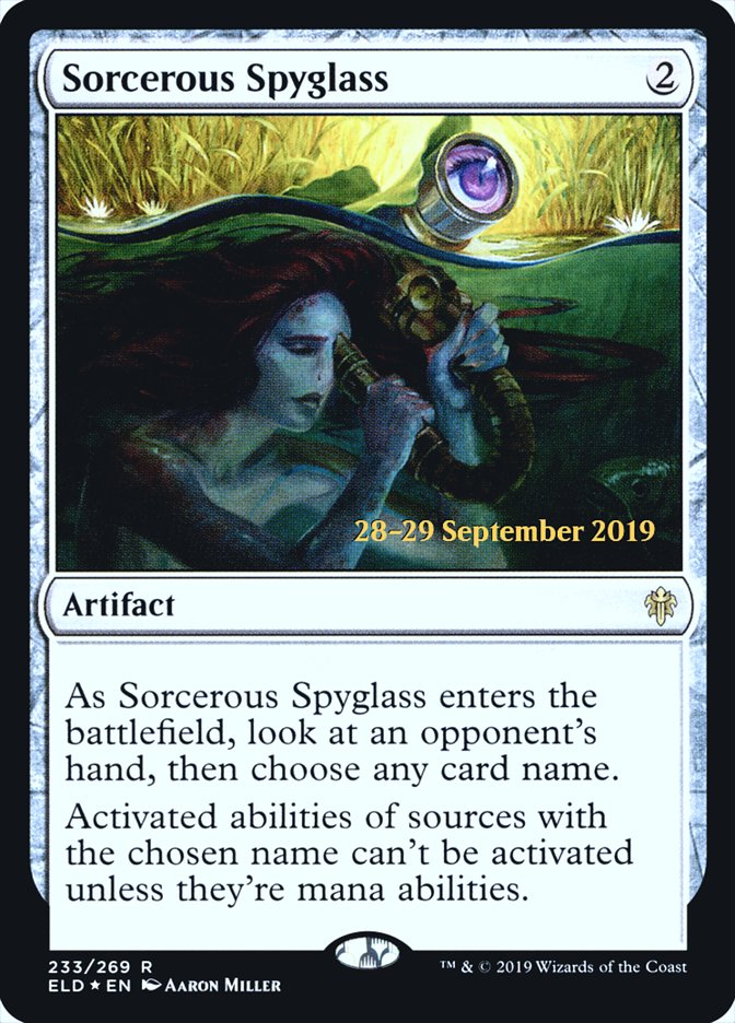 Sorcerous Spyglass  [Throne of Eldraine Prerelease Promos] | Mega City Incorporated