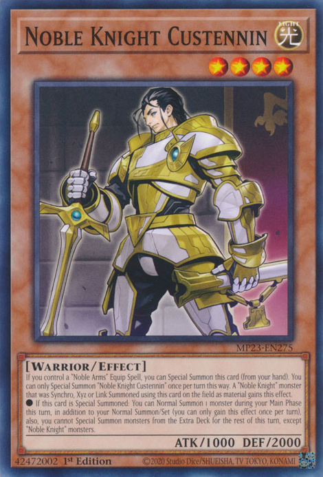 Noble Knight Custennin [MP23-EN275] Common | Mega City Incorporated