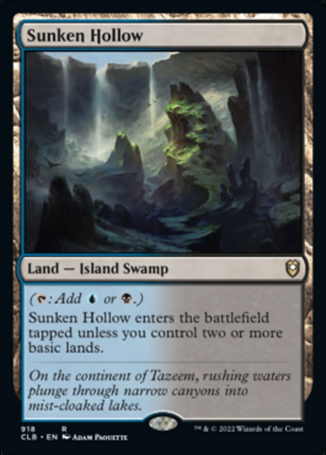 Sunken Hollow [Commander Legends: Battle for Baldur's Gate] | Mega City Incorporated