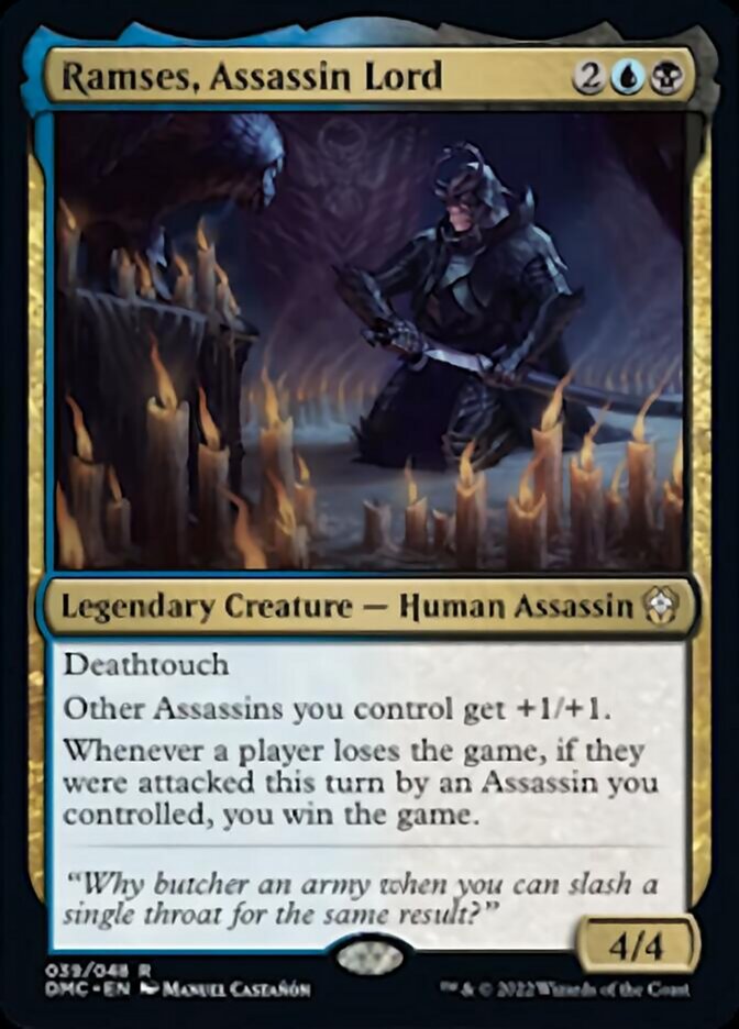 Ramses, Assassin Lord [Dominaria United Commander] | Mega City Incorporated