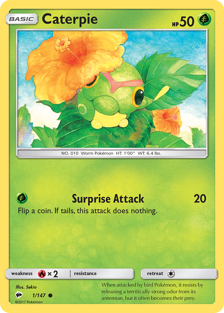 Caterpie (1/147) [Sun & Moon: Burning Shadows] | Mega City Incorporated