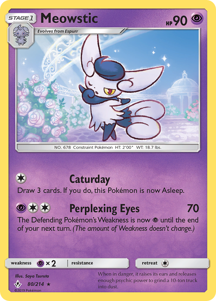 Meowstic (80/214) [Sun & Moon: Unbroken Bonds] | Mega City Incorporated