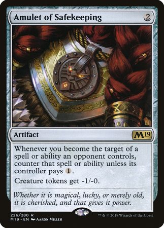 Amulet of Safekeeping [Core Set 2019] | Mega City Incorporated