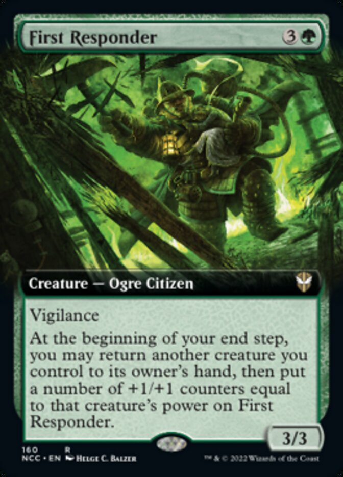 First Responder (Extended Art) [Streets of New Capenna Commander] | Mega City Incorporated