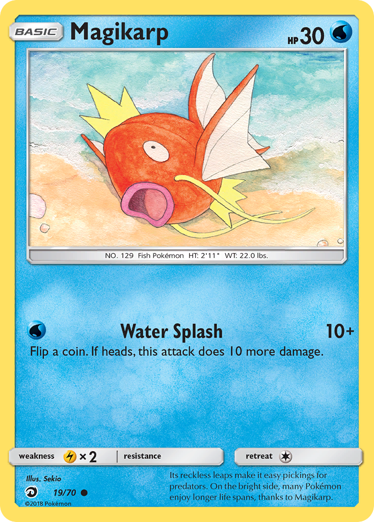 Magikarp (19/70) [Sun & Moon: Dragon Majesty] | Mega City Incorporated