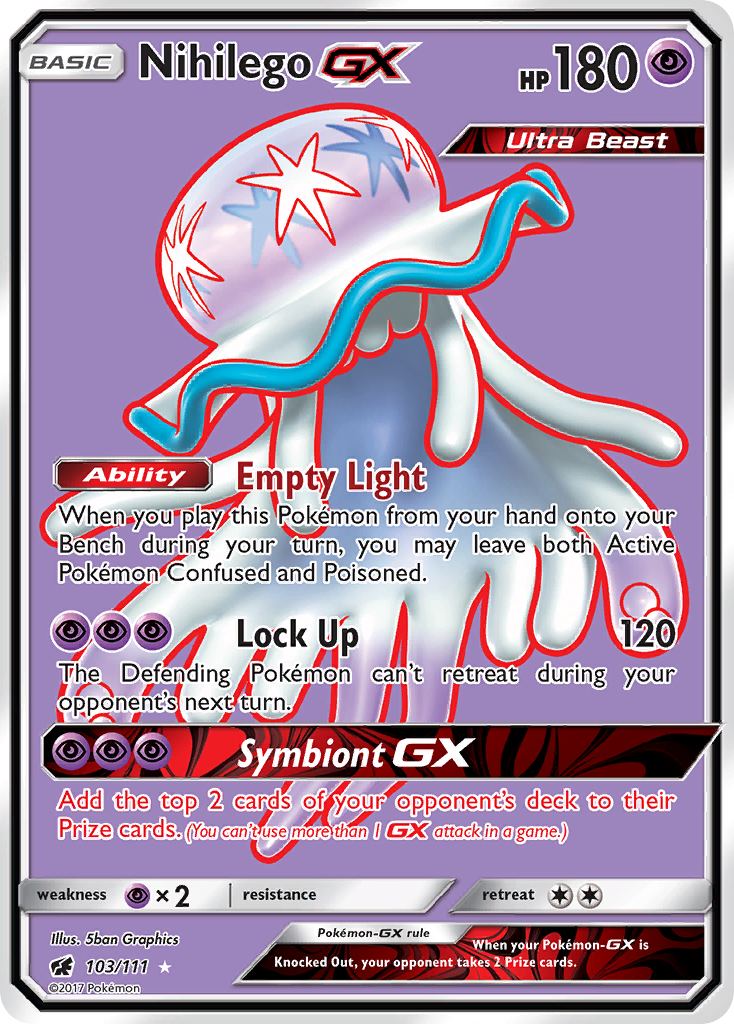 Nihilego GX (103/111) [Sun & Moon: Crimson Invasion] | Mega City Incorporated