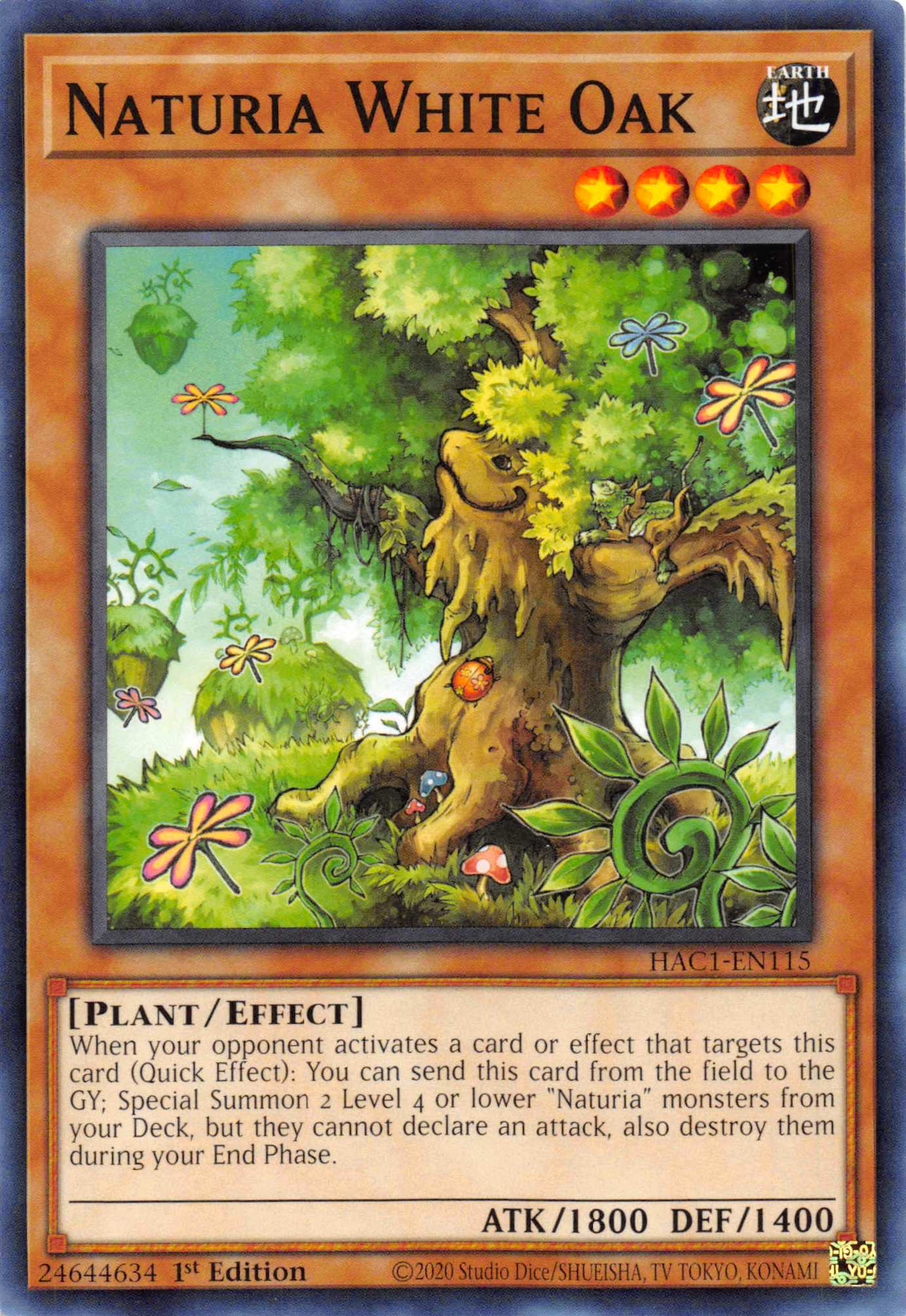 Naturia White Oak [HAC1-EN115] Common | Mega City Incorporated