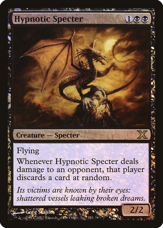 Hypnotic Specter (Premium Foil) [Tenth Edition] | Mega City Incorporated