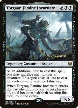 Torgaar, Famine Incarnate [Dominaria Promos] | Mega City Incorporated