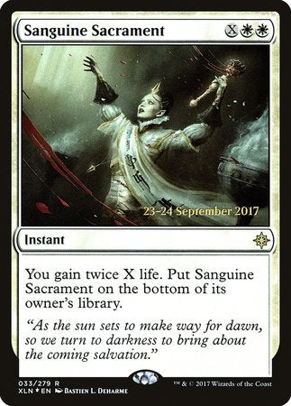 Sanguine Sacrament [Ixalan Promos] | Mega City Incorporated