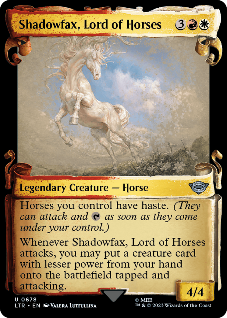 Shadowfax, Lord of Horses [The Lord of the Rings: Tales of Middle-Earth Showcase Scrolls] | Mega City Incorporated